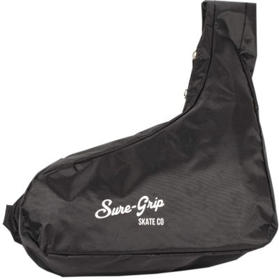 Sure-Grip Skate Carrier Sling Bag - Durable 210-Denier Nylon Ripstop for Roller Skates - Fits Up to Size 13 - Shoulder Sling Design - Easy Carrying & Heavy Duty Zippers - Stylish Color Options - Black