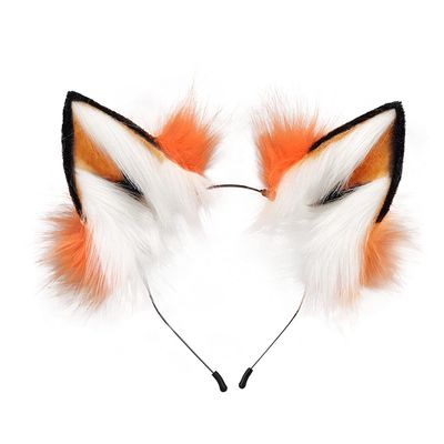 Anbiliwobo Cat Ears Headband Wolf Fox Furry Ears Costume Halloween Cosplay Cat Ears Headband