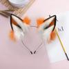 Anbiliwobo Cat Ears Headband Wolf Fox Furry Ears Costume Halloween Cosplay Cat Ears Headband view 3