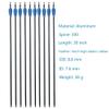 ZSHJGJR 30 Inch Archery Aluminum Arrows Spine 300 Hunting Target Arrows with Removable Arrow Points for Recurve Compound Bow 6 /12pcs (12pcs) view 2