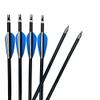 ZSHJGJR 30 Inch Archery Aluminum Arrows Spine 300 Hunting Target Arrows with Removable Arrow Points for Recurve Compound Bow 6 /12pcs (12pcs) view 3