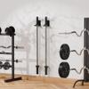 Vertical Barbell Rack Barbell Holder Wall Mount Barbell Storage Holder Olympic Bar Hanger for Home, Commercial, Garage Gym (Single Bar Holder) view 4