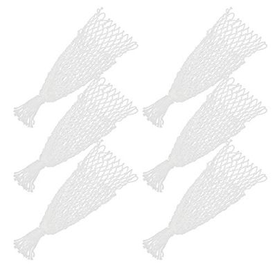 VGEBY Billiards Pool Table Pockets 6PCS, Billiards Net Pocket Cotton Mesh Bag Pool White Pool Table Accessories