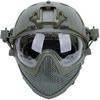 PJ Tactical Fast Helmet, Pilot Protective Helmet, Airsoft Paintball Helmet with Removable mask and Goggles view 2