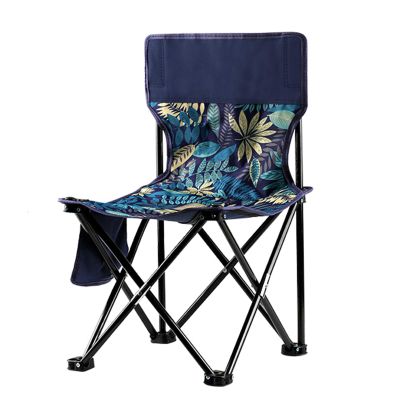 Daoyuan Portable Folding High Back Camping Chair,Lightweight Outdoor Collapsible Camping Stool,Strong Sturdy Alloy Frame with Item Storage Bag for Fishing/Picnic/Travel/Hiking