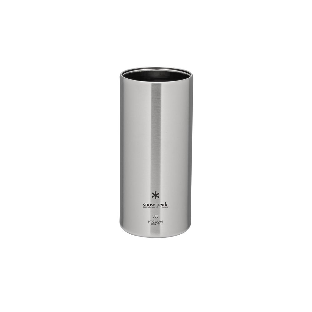 Snow Peak Shimo Can Cooler Vacuum-Insulated to Keep Canned Beverages Cold