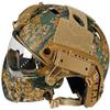 PJ Tactical Fast Helmet, Pilot Protective Helmet, Airsoft Paintball Helmet with Removable mask and Goggles view 4