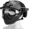 PJ Tactical Fast Helmet, Pilot Protective Helmet, Airsoft Paintball Helmet with Removable mask and Goggles view 3