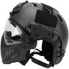 PJ Tactical Fast Helmet, Pilot Protective Helmet, Airsoft Paintball Helmet with Removable mask and Goggles view 4