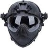 PJ Tactical Fast Helmet, Pilot Protective Helmet, Airsoft Paintball Helmet with Removable mask and Goggles view 1