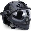 PJ Tactical Fast Helmet, Pilot Protective Helmet, Airsoft Paintball Helmet with Removable mask and Goggles view 2