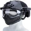 PJ Tactical Fast Helmet, Pilot Protective Helmet, Airsoft Paintball Helmet with Removable mask and Goggles view 3