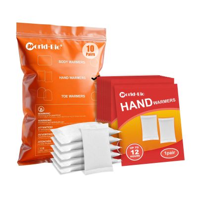 MR.ICE Disposable Hand Warmers - 10 Pairs (20 Packs) | Up to 12 Hours Lasting Heat, Natural Air-Activated Warm Pads | Safe, Odorless & Disposable Heating Patches for Men, Women, Kids in Cold Weather