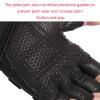 FUFU Gloves Thick Warm Fingerless Gloves Unisex Winter Stretchy Knit Half Finger Gloves (Size : XL) view 3