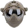 PJ Tactical Fast Helmet, Pilot Protective Helmet, Airsoft Paintball Helmet with Removable mask and Goggles view 1