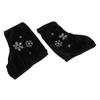 1 Pair Skate Boots Cover Figure Roller Skating Overshoes, Black-L, as described view 1