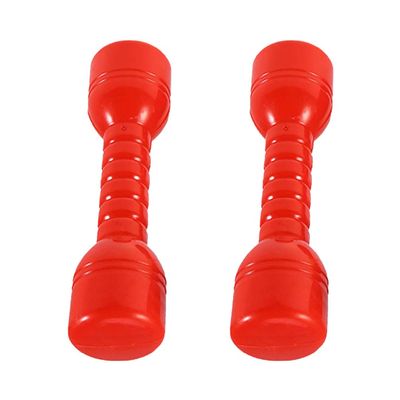 2pcs Ergonomic Plastic Dumbbells for Boys and Girls Exercise Barbells for Kindergarten Morning Workouts Hand Weights for Coordination and Strength Training