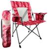 Kijaro Portable Beach Chair for Adults Journey Print Beach Folding Chair, Steel Frame Foldable Beach Chair, High Beach Chair with Cooler Pocket, Outdoor Folding Chair - Inaugua Pink view 1