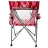 Kijaro Portable Beach Chair for Adults Journey Print Beach Folding Chair, Steel Frame Foldable Beach Chair, High Beach Chair with Cooler Pocket, Outdoor Folding Chair - Inaugua Pink view 3