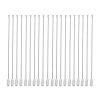 GLOGLOW Wire Keychain, 20Pcs/Bag 5.9Inch Silver Heavy Duty Stainless Steel Wire Keychains Cable Rope Key Ring with Screw Locking for Outdoor Hiking Home Car Keys view 1