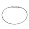 GLOGLOW Wire Keychain, 20Pcs/Bag 5.9Inch Silver Heavy Duty Stainless Steel Wire Keychains Cable Rope Key Ring with Screw Locking for Outdoor Hiking Home Car Keys view 3