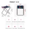 Daoyuan Portable Camping Folding Chairs Outdoor,Lightweight Collapsible Sketch Chair Fold Up Aluminium Stools Footstool for Fishing/Picnic/Travel/Hiking view 4