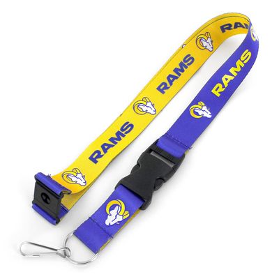 aminco NFL Los Angeles Rams Reversible Team Lanyard 22-inch