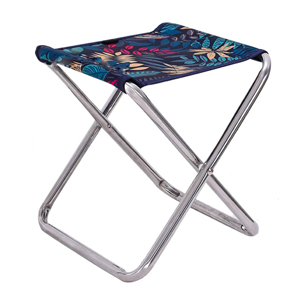 Daoyuan Portable Camping Folding Chairs Outdoor,Lightweight Collapsible Sketch Chair Fold Up Aluminium Stools Footstool for Fishing/Picnic/Travel/Hiking
