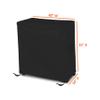 Cooler Cover 12 Oz Waterproof - Rolling Cart Cover 100% Weather Resistant with Air Pockets & Drawstrap for Snug Fit (32" H x 40" W x 20" D, Black) view 3