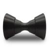 COLOFULWAY 4" Boat Bow Trailer Roller Assembly with 1/2" Shaft fits 4" Bracket, Polyurethane (Black) view 1