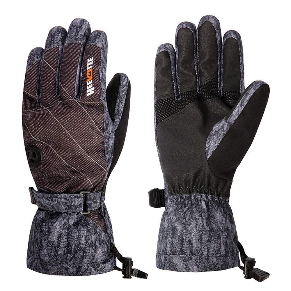 FUFU Gloves Touch Screen Thermal Gloves, Anti-Slip Winter Gloves Suit for Running, Driving, Cycling, Walking and Daily Life (Color : B)