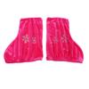 1 Pair Skate Boots Cover Figure Roller Skating Overshoes, Rose Red-S, as described view 2