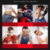2 In 1 Boxing Punch Bag Standing Adult, Reflex Spinning Bar Height Adjustable, Dual Punch Head Boxing Punch Bag with 360Reflex Bar, Sparring Boxing Kicking Training Boxing trainer ( Color : Red ) view 3