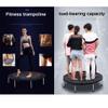 TXTC Fitness Trampoline,Waist Drum Spring,Foldable and Easy to Carry,Built-in Metal Sheet,75-120CM 5-Speed Armrest,Fitness Bag, Small Trampoline for Adults and Kids Workout and Exercise view 4