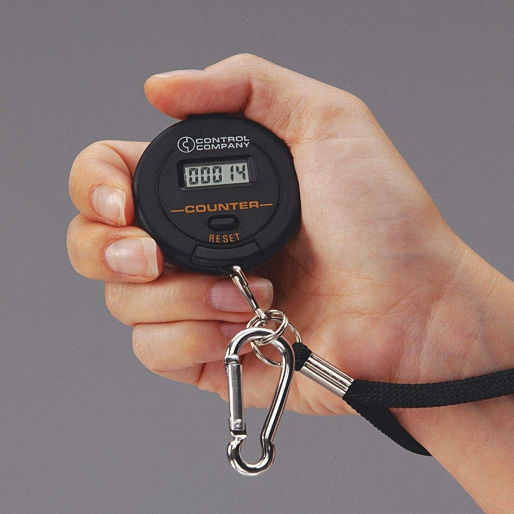 Control Company Digital Tally Counter, Black, Number of Digits: 5, Hand Held Mounting - 3129