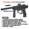 Maddog JT Stealth Basic Paintball Gun Marker and Accessory Starter Package [HPA] | Protective Kit - Marker, 48ci/3000psi Compressed Air Tank, Mask, Hopper, Pods, Harness & Protective Gear view 3