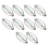 Fishing Feeder Basket, Carp Fishing Equipment,10PCS 4 Sizes Carp Fishing Feeder Stainless Steel Spring Fishing Feeder Bait Cage Holder Tackle Accessory Carp Fishing Bait (20g) view 2