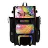 Boombah Rolling Superpack 2.0 Baseball/Softball Gear Bag - 23-1/2" x 13-1/2" x 9-1/2" - Rainbow Splatter Multicolor - Telescopic Handle - Holds 4 Bats - Wheeled Version view 1
