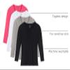 Brix Baby Toddler Girls' Long Sleeve - Tees Crew Neck Cotton Flexy 4 - Pack Ts. (White, Black, Pink, Heather Grey, 3T) view 4