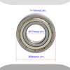 Aopin 6003Z Skateboards Bearings Ball Bearings 0.67 x OD 1.37 Inch Double Rubber Sealed Miniature, Applicable for Skateboards, 3D Printer Inline Skates Roller Skates Longboards Scooters, 8 Pcs view 2