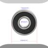 Aopin 607Z Skateboards Bearings Ball Bearings 0.27 x OD 0.74 Inch Double Metal Sealed Miniature, Applicable for Skateboards, 3D Printer Inline Skates Roller Skates Longboards Scooters, 10 Pcs view 2