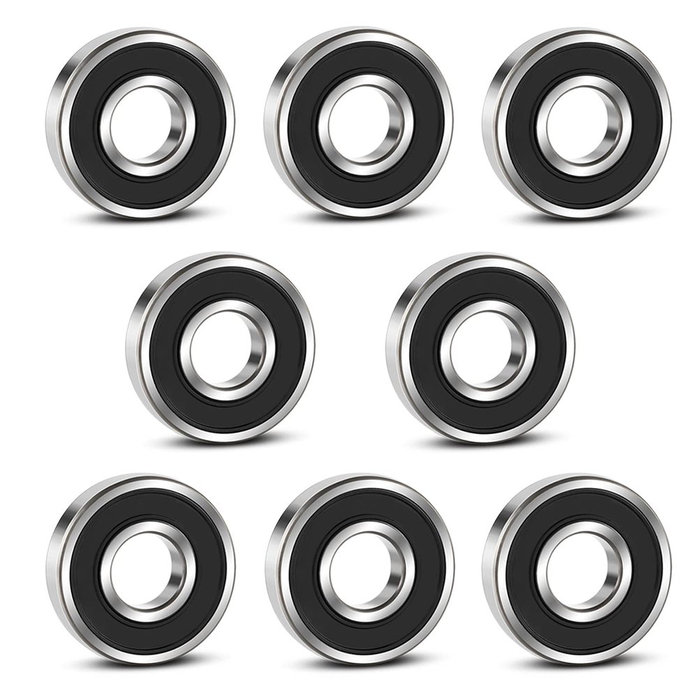 Aopin 606-2RS Skateboards Bearings Ball Bearings 0.23 x OD 0.67 Inch Double Rubber Sealed Miniature, Applicable for Skateboards, 3D Printer Inline Skates Roller Skates Longboards Scooters, 8 Pcs