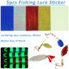 Crankbait Blanks Unpainted Fishing Lure Making Kit, Clear Minnow Hard Bait Set with Fish Eyes, Treble Hooks, Split Rings, Stickers DIY Fishing Lure Kit 300pcs view 3