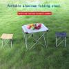 Daoyuan Camping Folding Chairs Outdoor Small Portable Foldable Lightweight Aluminum Stools Portable Sketch Chair for Camping/Fishing/Picnic/Travel/Hiking view 3