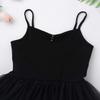 VernLan Girls Spaghetti Strap Tulle Ballet Dress Leotard Skirt Ballerina Swan Performance Dance Wear Costumes Black 3-4 view 3