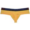 OROCOJUCO Sexy Men's Ultra Cheeky Briefs Boxers Thong Brazilian Bikini Shorts Underwear 1/3 Butt Coverage Boxers Trunks Yellow M view 3