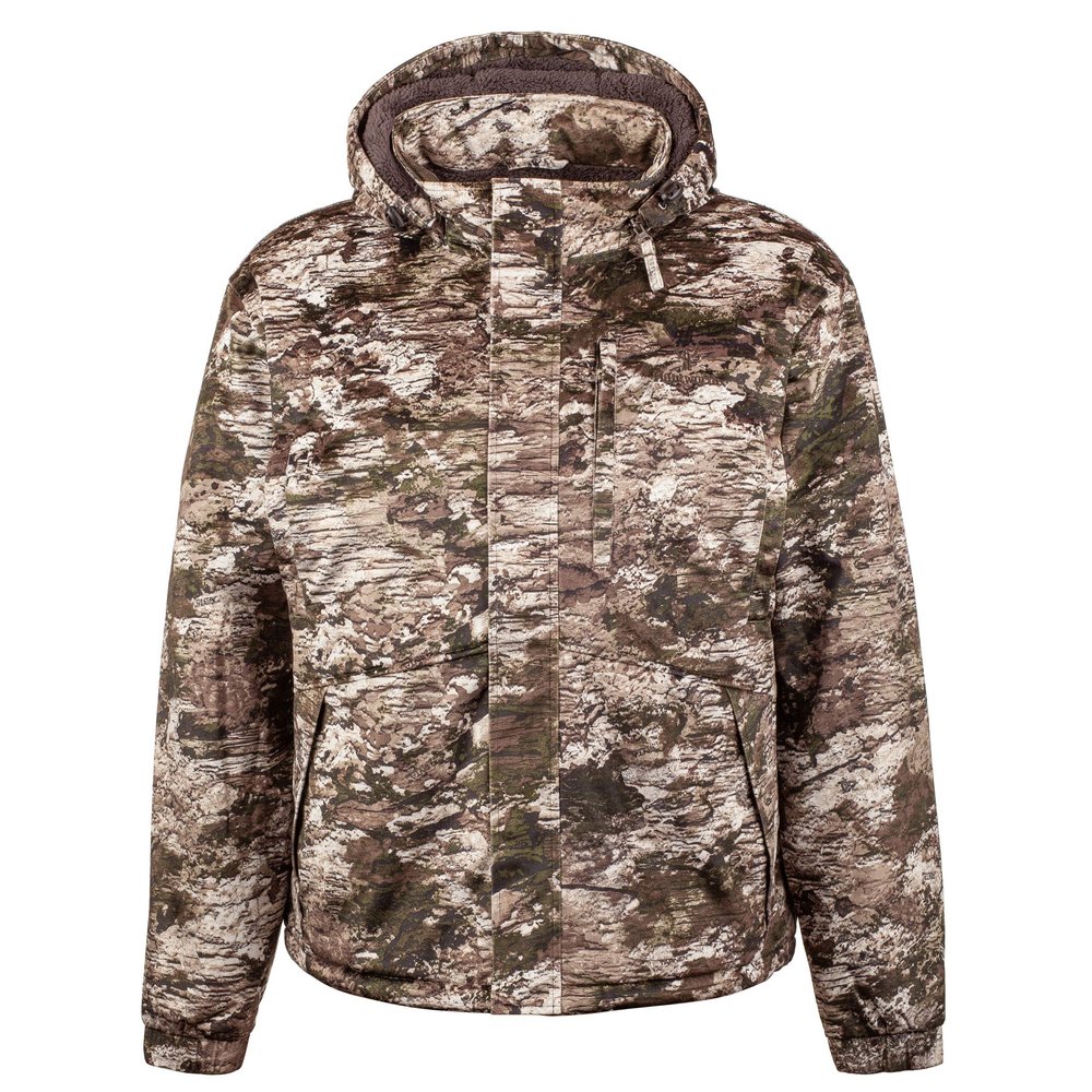 Huntworth Fairbanks Men's Heavy Weight Waterproof Parka Jacket, Tarnen Camo, XL