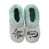 Faceplant Dreams Love You to the Moon fur-lined Footsie (Medium, 7) view 1