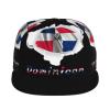Dominican Flag Broken Hole Flat Bill Brim Baseball Cap Cool Hip Hop Trucker Hat Men Women Adjustable Baseball Caps view 2