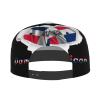 Dominican Flag Broken Hole Flat Bill Brim Baseball Cap Cool Hip Hop Trucker Hat Men Women Adjustable Baseball Caps view 4